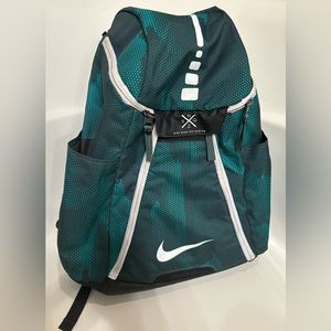 Nike Elite Quad Zip System Basketball Backpack - Green/Black